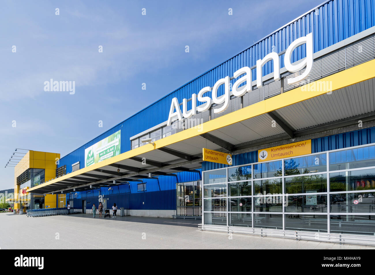 Negozio IKEA in Siegen, Germania. Fondato in Svezia nel 1943 IKEA è stata la più grande del mondo rivenditore arredamento almeno dal 2008. Foto Stock