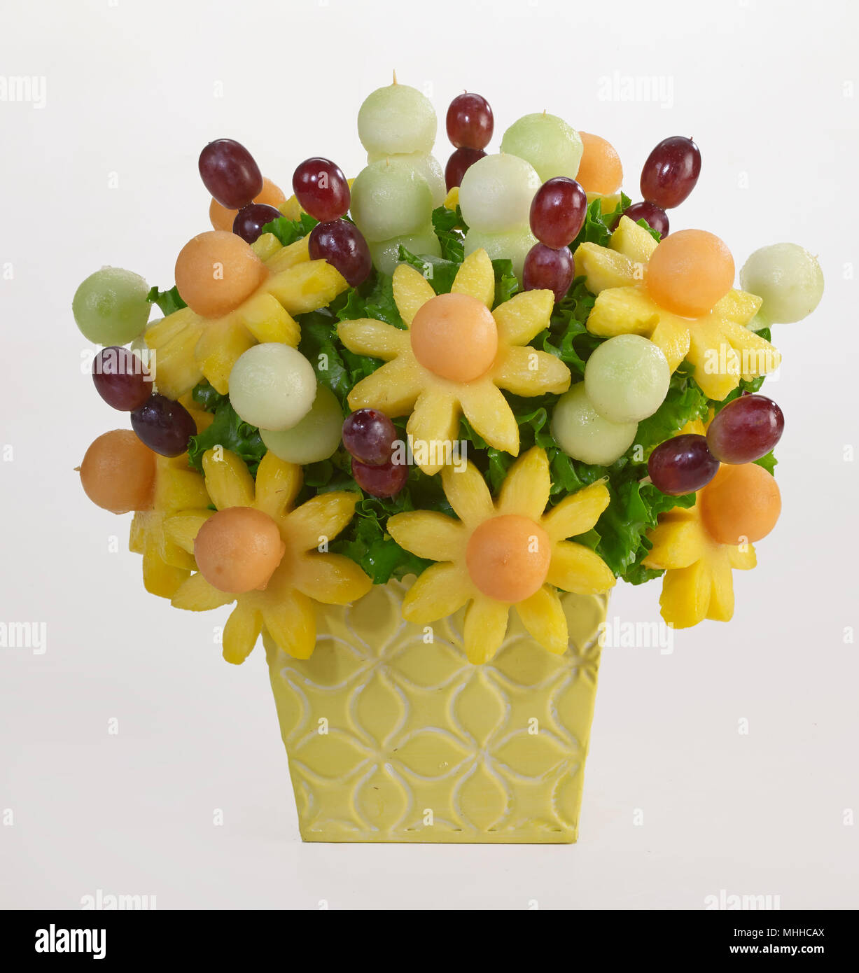 Frutta bouquet di fiori Foto Stock
