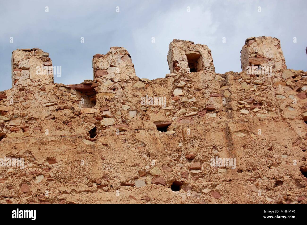 Il murale di Castillo de la Serra in Sierra Calderona Parco naturale Foto Stock