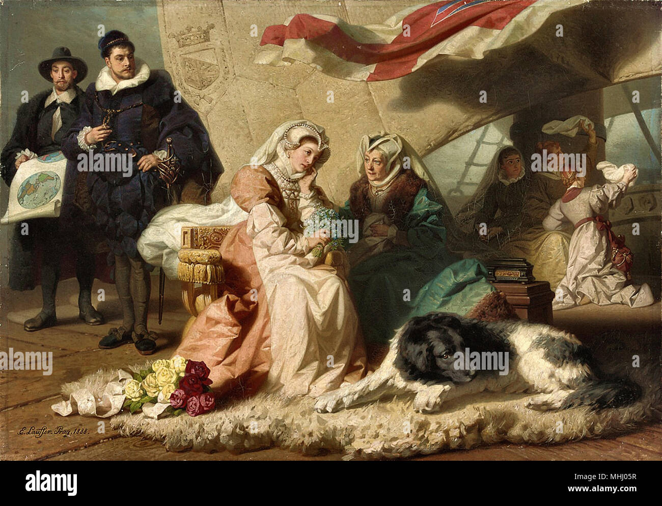 Lauffer Emil Johann - La Principessa sposa Foto Stock