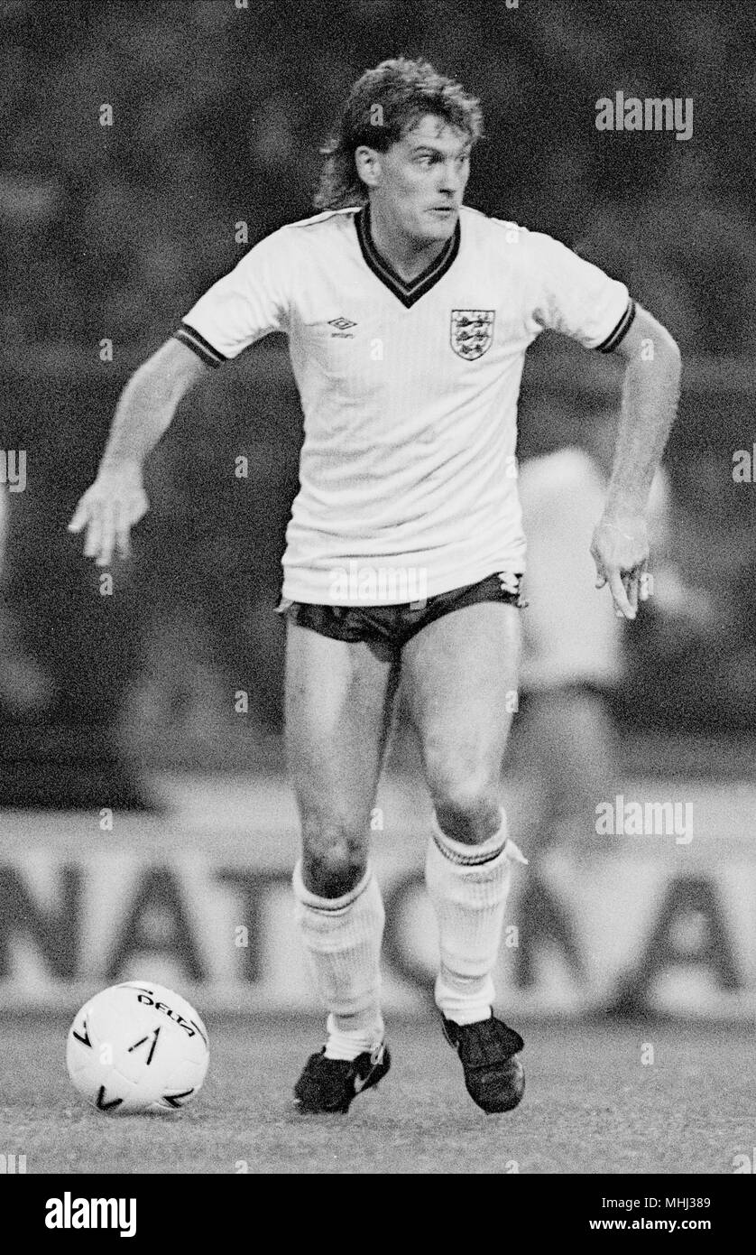 GLENN HODDLE INGHILTERRA & Tottenham Hotspur FC 16 Novembre 1985 Foto Stock