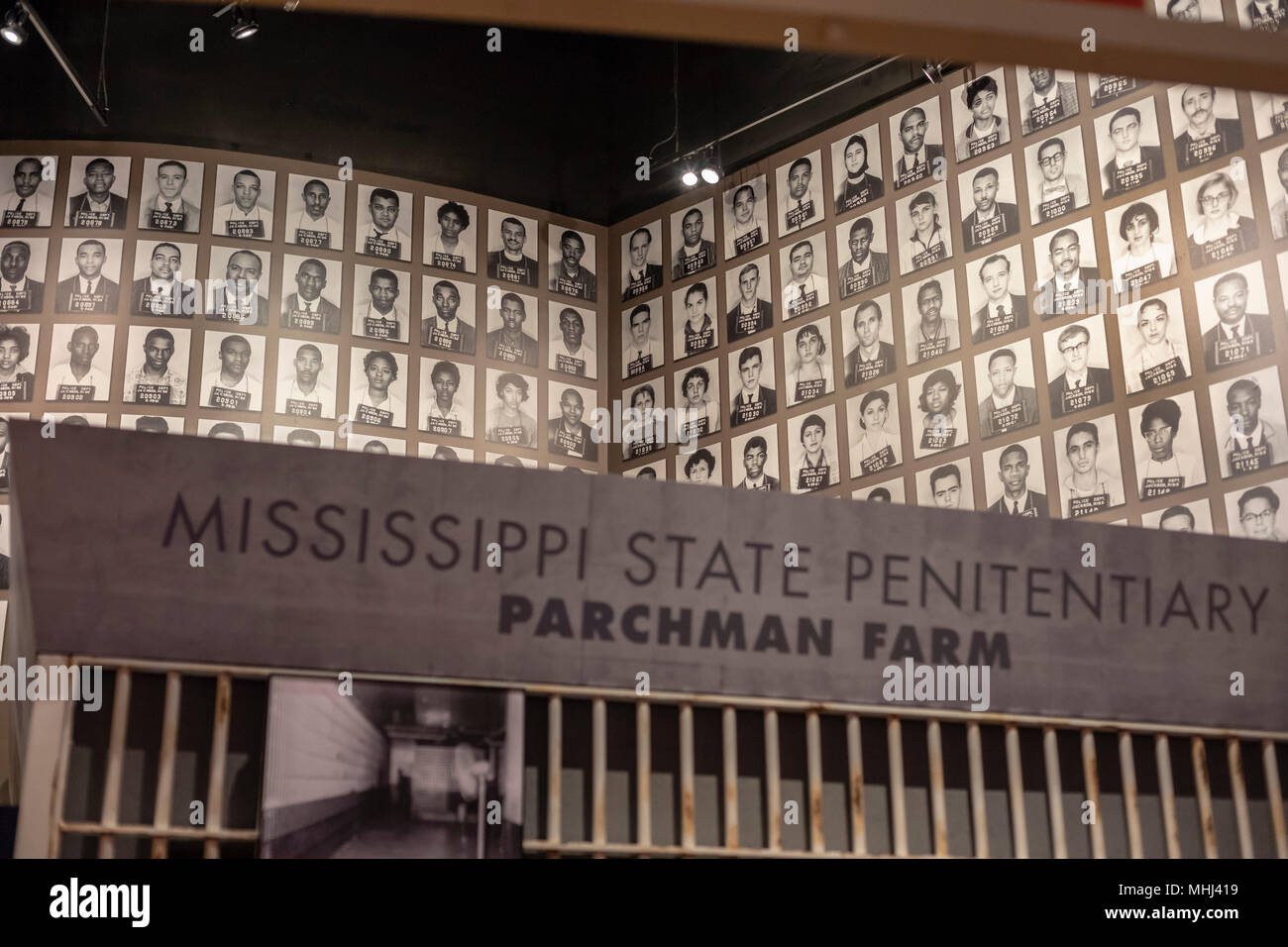Jackson, in Mississippi - mug shots di libertà dei piloti, che sono stati arrestati nel 1961 a Jackson per tentare di integrare la interstate bus trasporto. Il mu Foto Stock