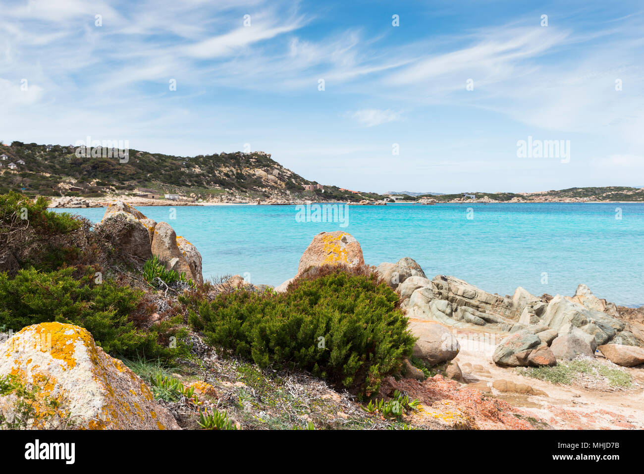 La Maddalena villaggio nell'isola della Maddalena, Sardegna, Italia Foto Stock
