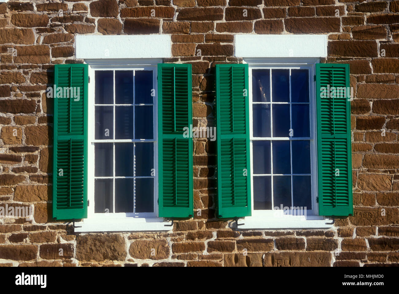 I comandanti e funzionario della società di quarti, Fort Larned National Historic Site, Kansas Foto Stock