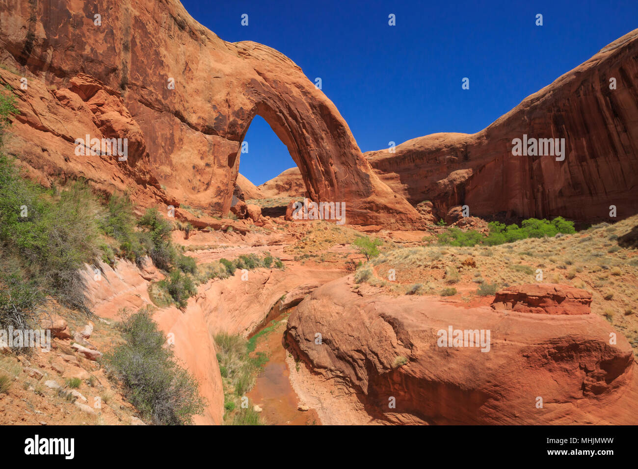 Arco spezzato arch in Glen Canyon National Recreation Area vicino a Escalante, Utah Foto Stock