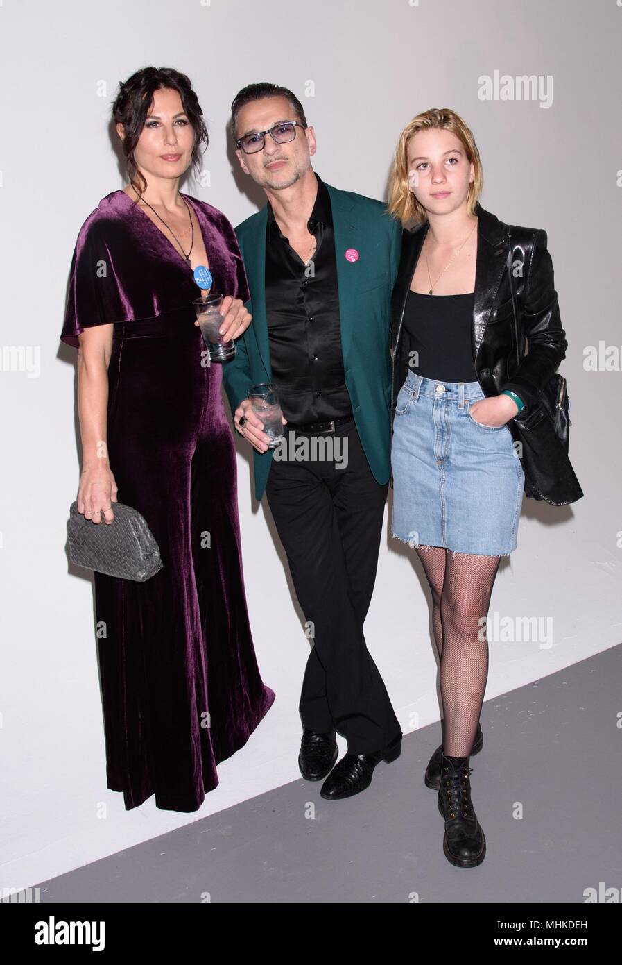 New York, NY, STATI UNITI D'AMERICA. Il 1 maggio, 2018. Dave Gahan, Famiglia presso gli arrivi per Planned Parenthood Gala a Molla, Molla Studios di New York, NY Maggio 1, 2018. Credito: RCF/Everett raccolta/Alamy Live News Foto Stock