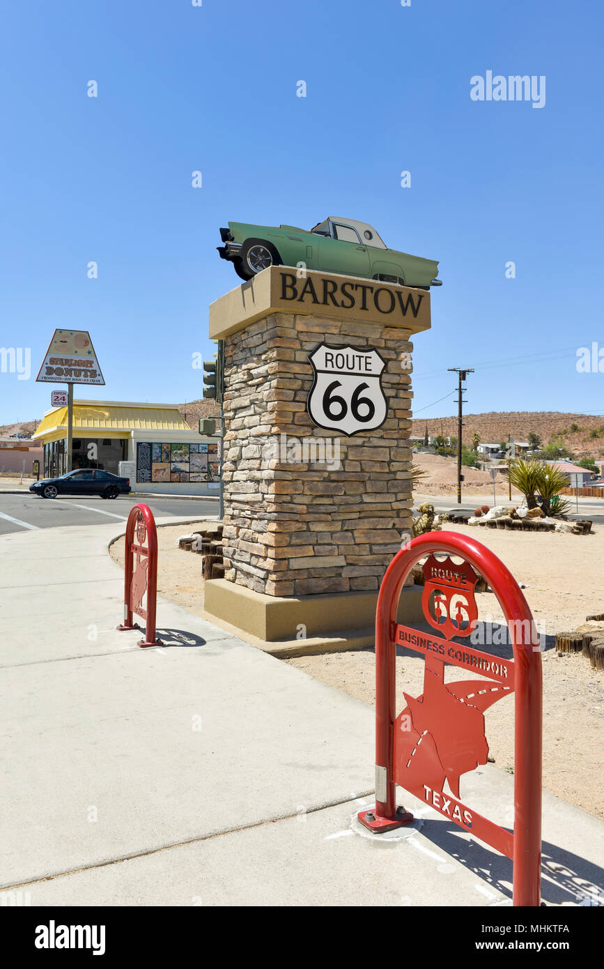 Route 66, Barstow, California Foto Stock
