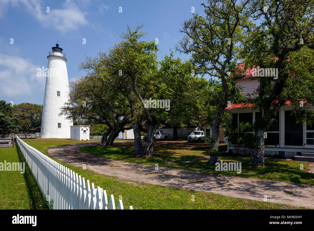 NC01558-00...North Carolina - Ocracoke Faro sulla Ocracoke Islacd Foto Stock