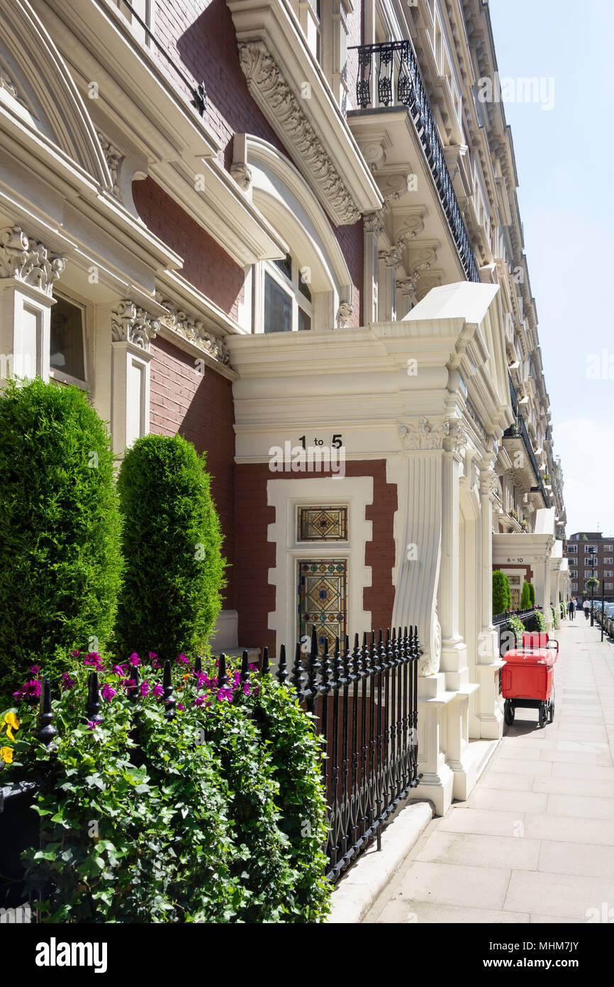 Elegante villa vittoriana edifici, Carlisle Place, Victoria, City of Westminster, Greater London, England, Regno Unito Foto Stock