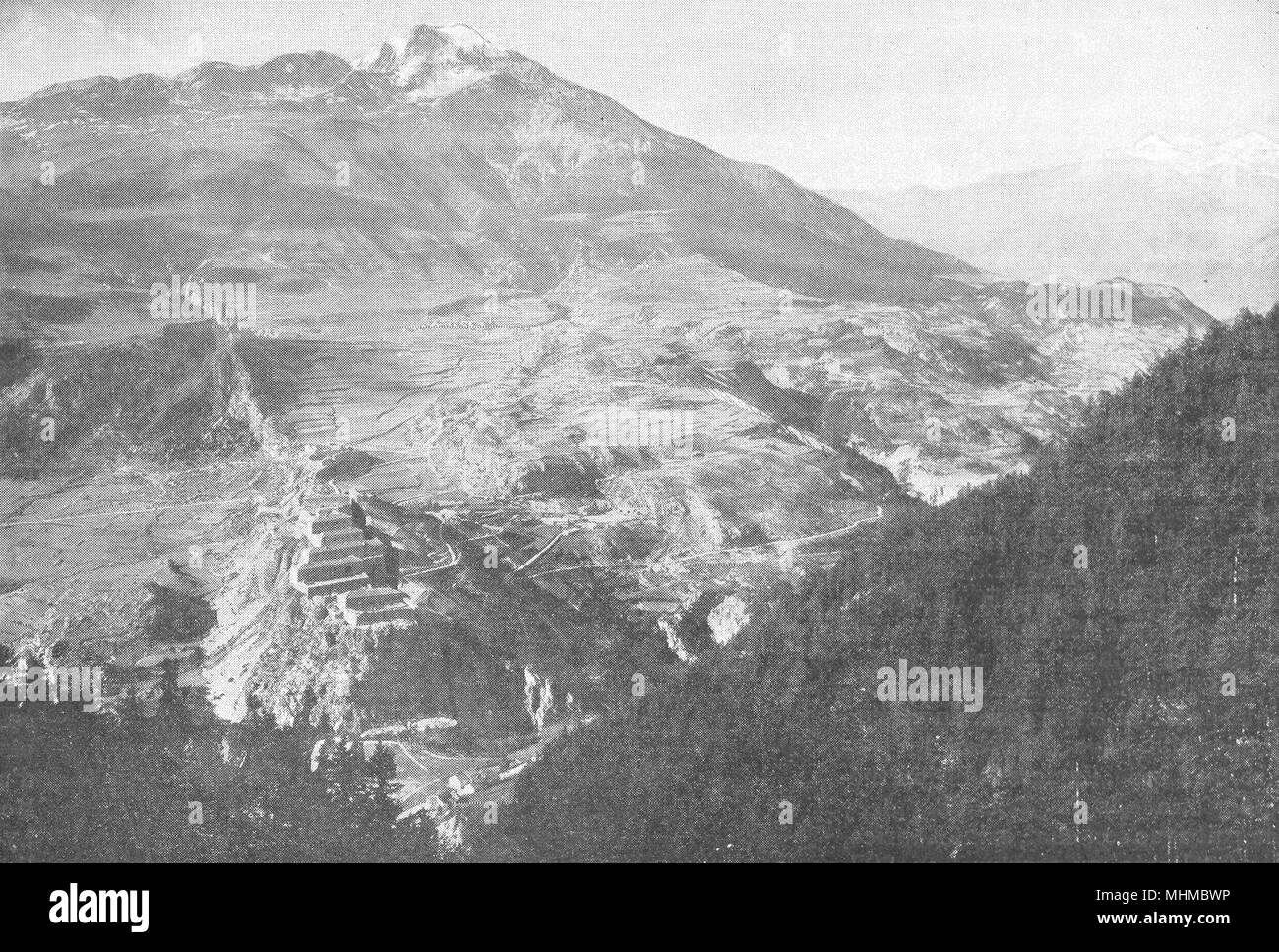 VAR. Les forts de L'Esseillon, gardiens du Mont Fréjus et du Mont Cenis 1900 Foto Stock