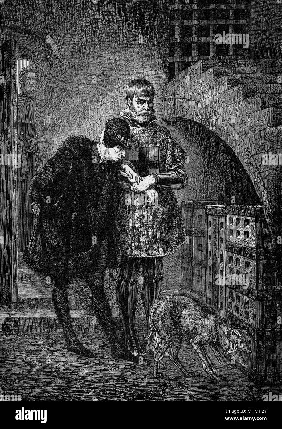 LUIGI XI E BALUE Foto Stock