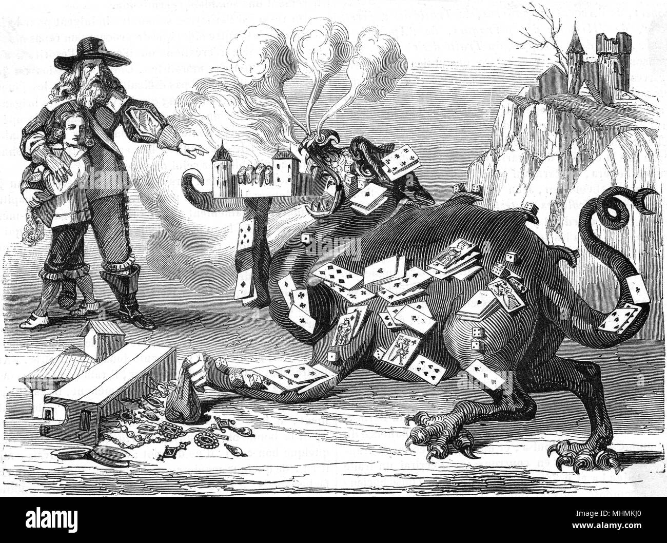 DEMONE DEL GIOCO D'AZZARDO C17 Foto Stock