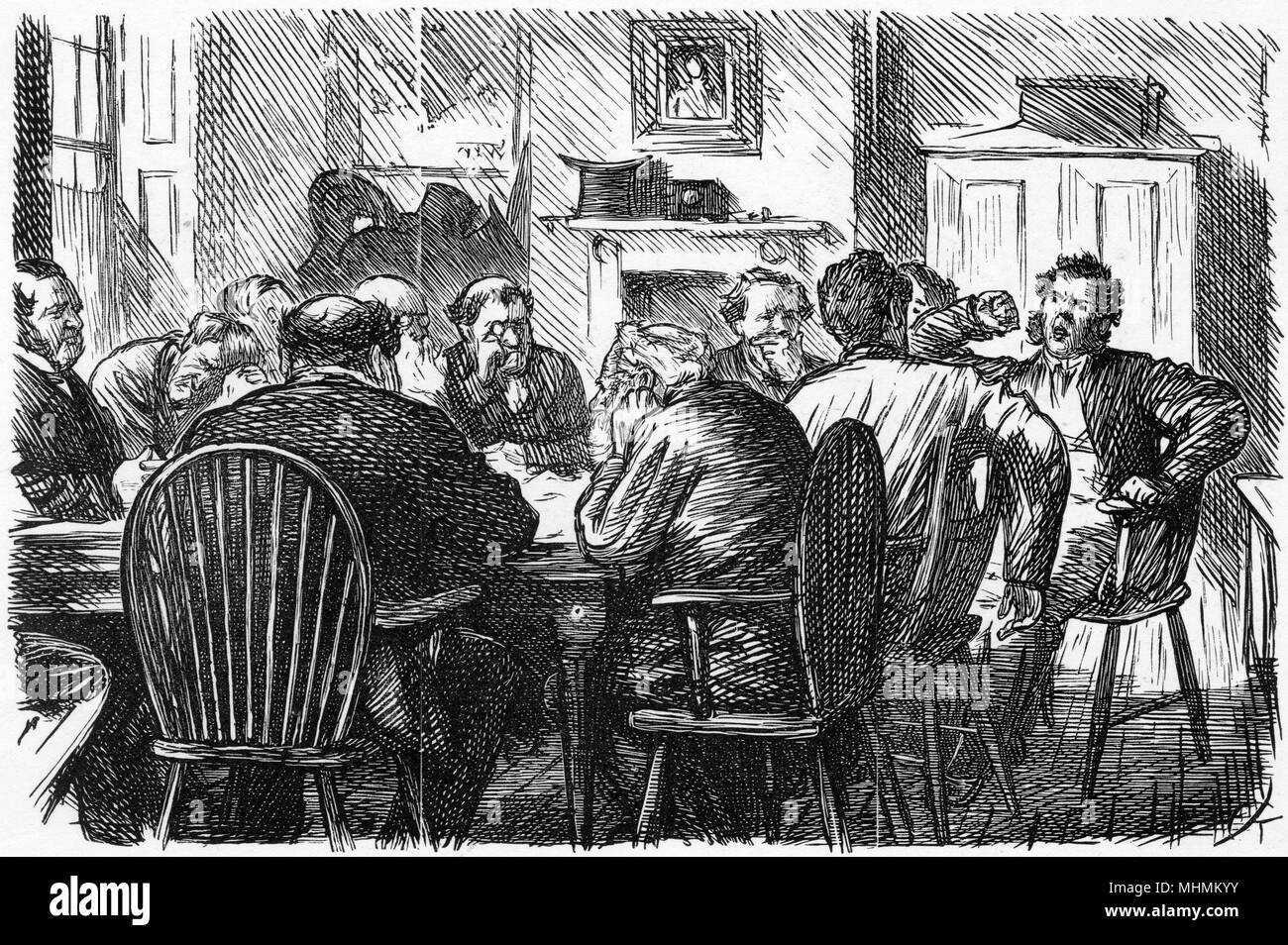 Cartone animato, UNDICI OSTINATI (giuria) Foto Stock