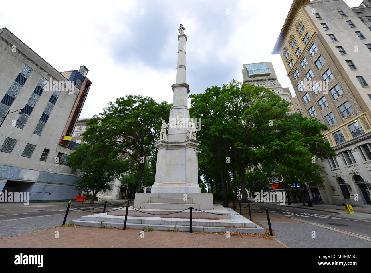 Il memoriale di confederati ad Augusta, in Georgia. Foto Stock