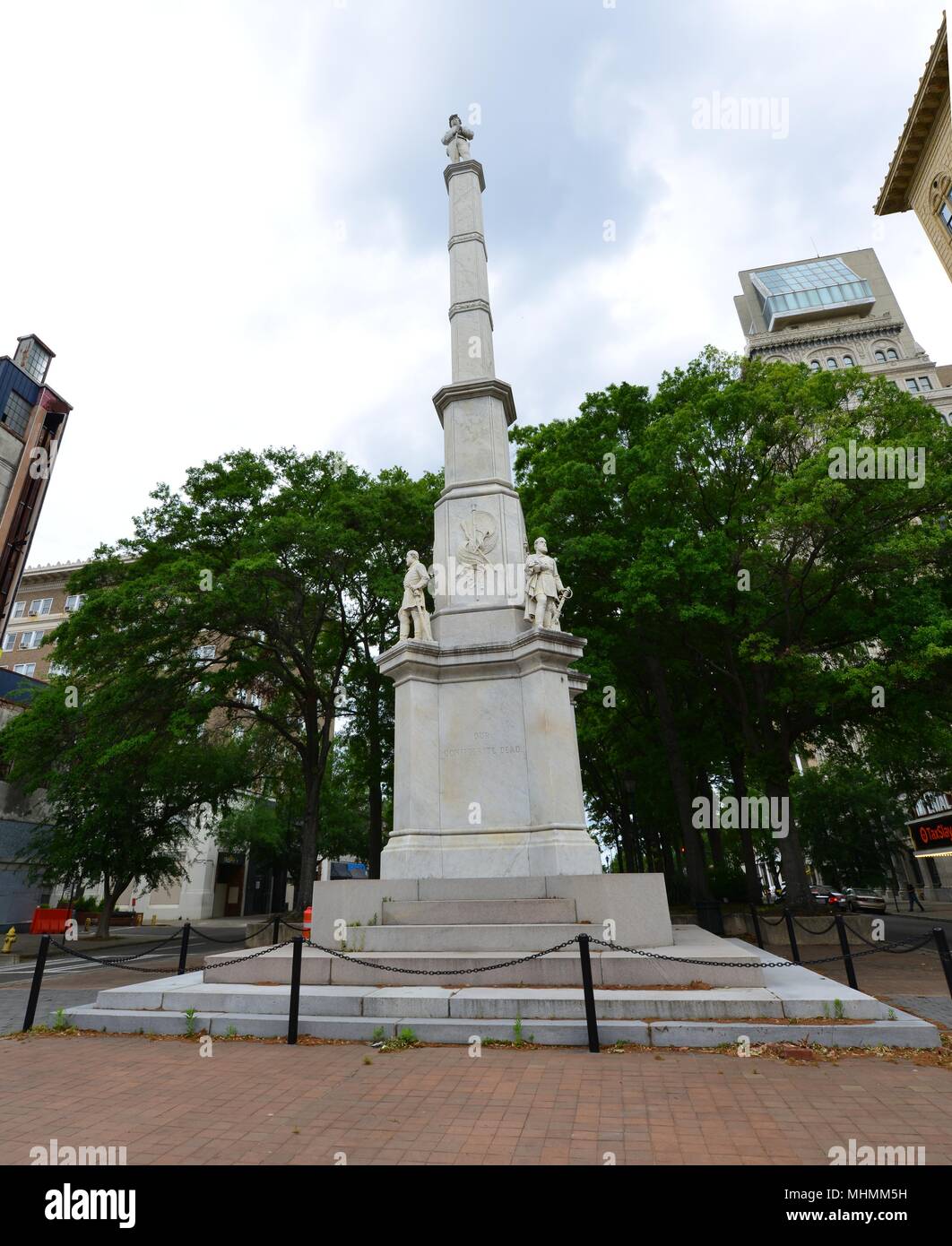 Il memoriale di confederati ad Augusta, in Georgia. Foto Stock