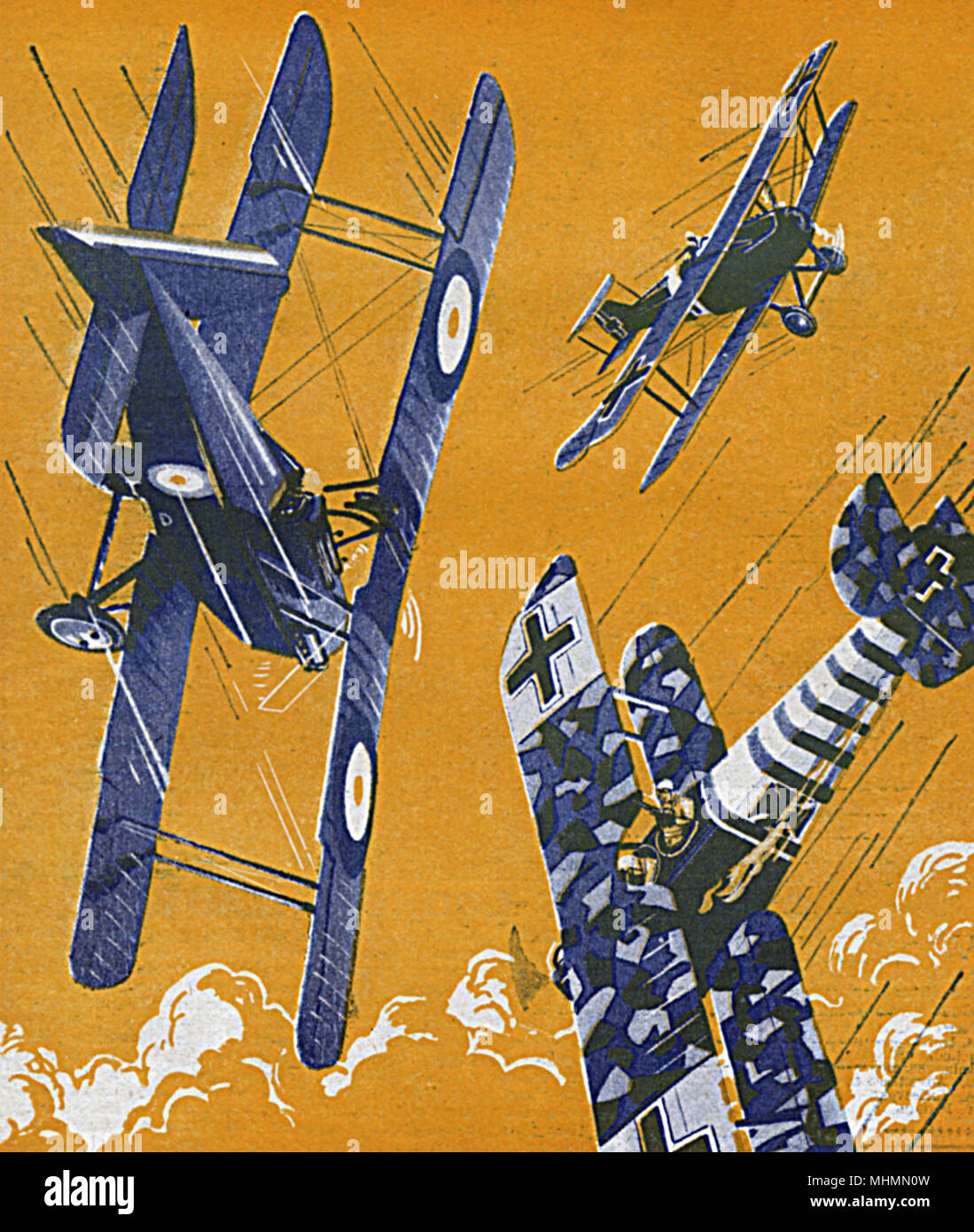 Cavalieri dell'aria - combattimento aereo della prima guerra mondiale - Albert Ball Foto Stock