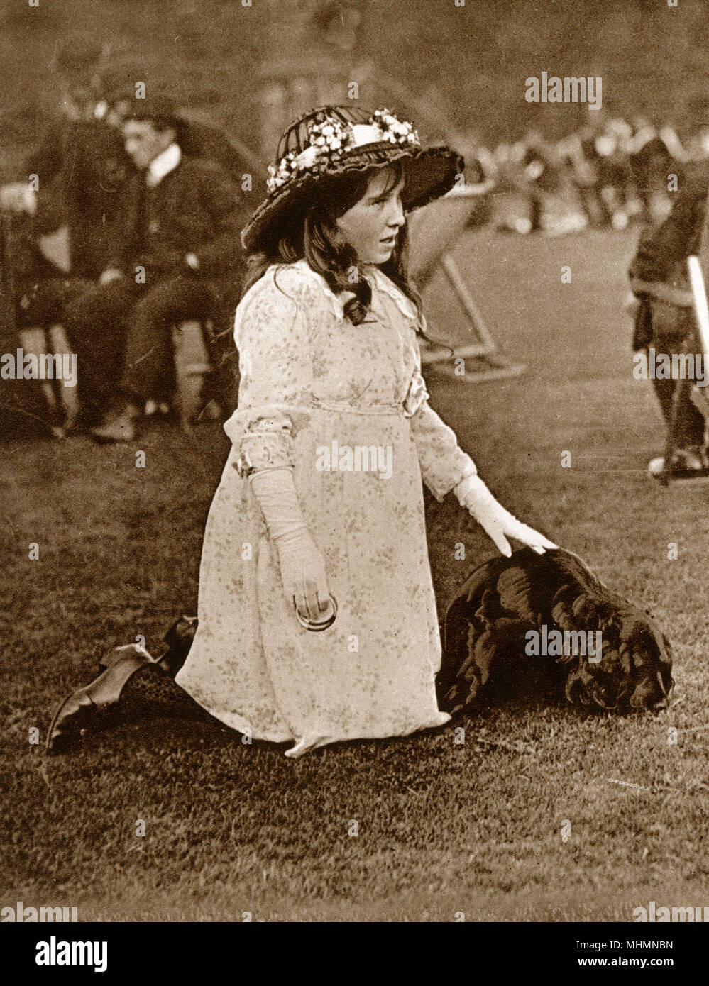 Lady Elizabeth Bowes-Lyon - Castello di Glamis - cane da compagnia Foto Stock