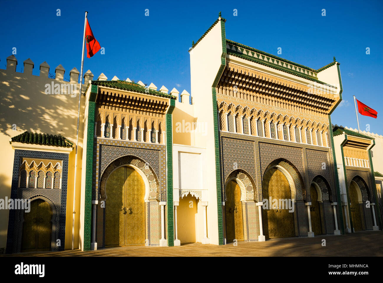Fes, Marocco; Royal Palace, Ville Nouvelle Foto Stock