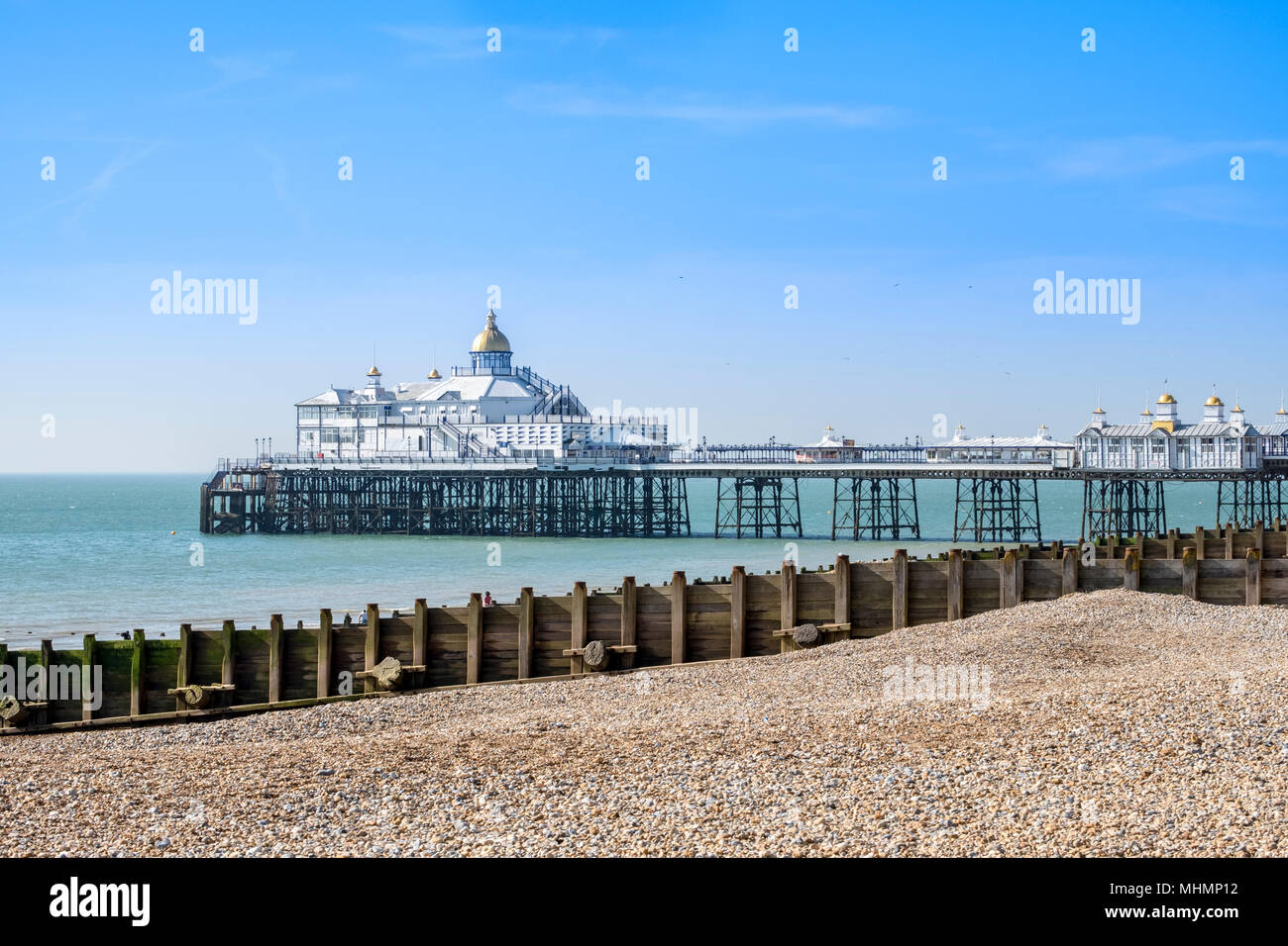 Eastbourne Pier, Eastbourne, East Sussex, l'Inghilterra del Sud, GB, Regno Unito Foto Stock