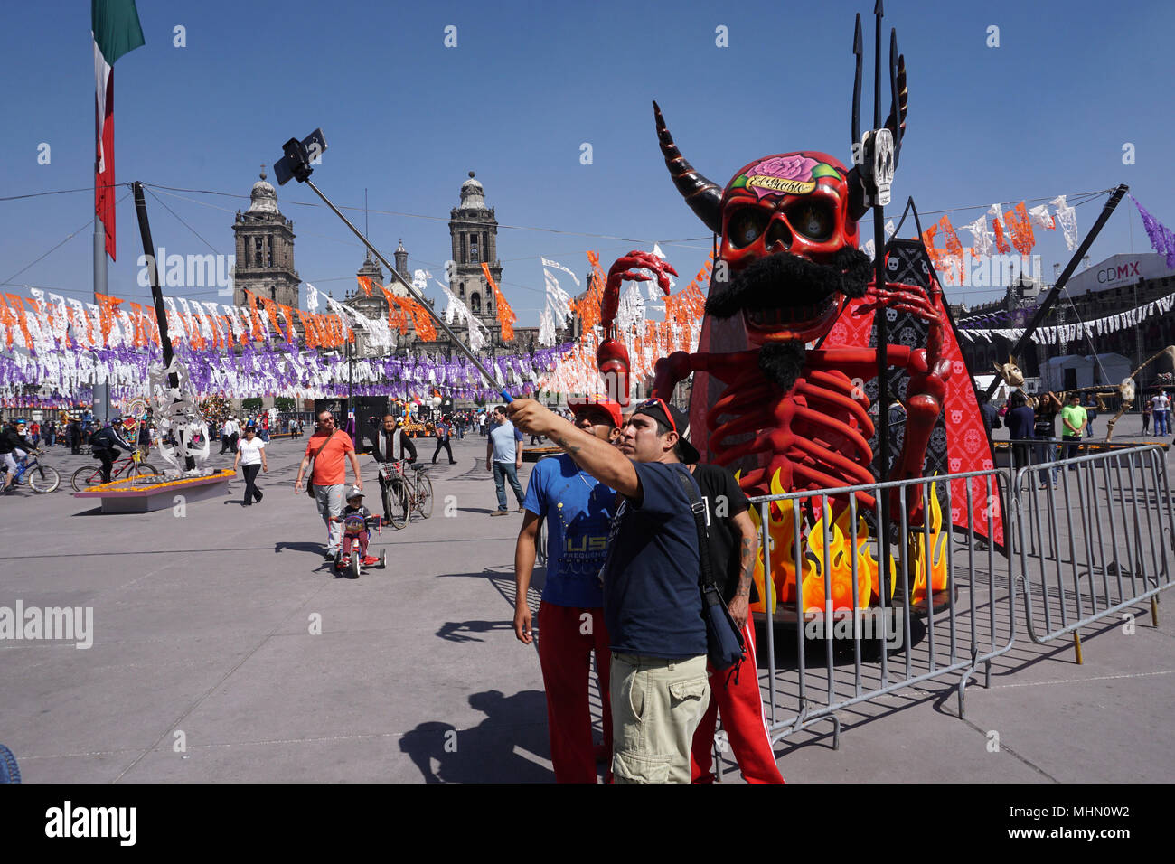 Città del Messico, Messico - 5 novembre 2017 - Il Giorno dei Morti spagnolo Dia de Muertos è un multy Day holiday celebrata in tutto in Messico e Regno St Foto Stock