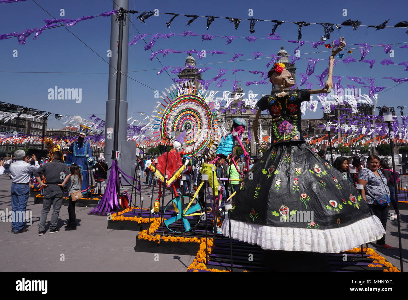 Giorno Dei Morti Celebrata In Città del Messico, Messico - 5 novembre 2017 - Il Giorno dei Morti