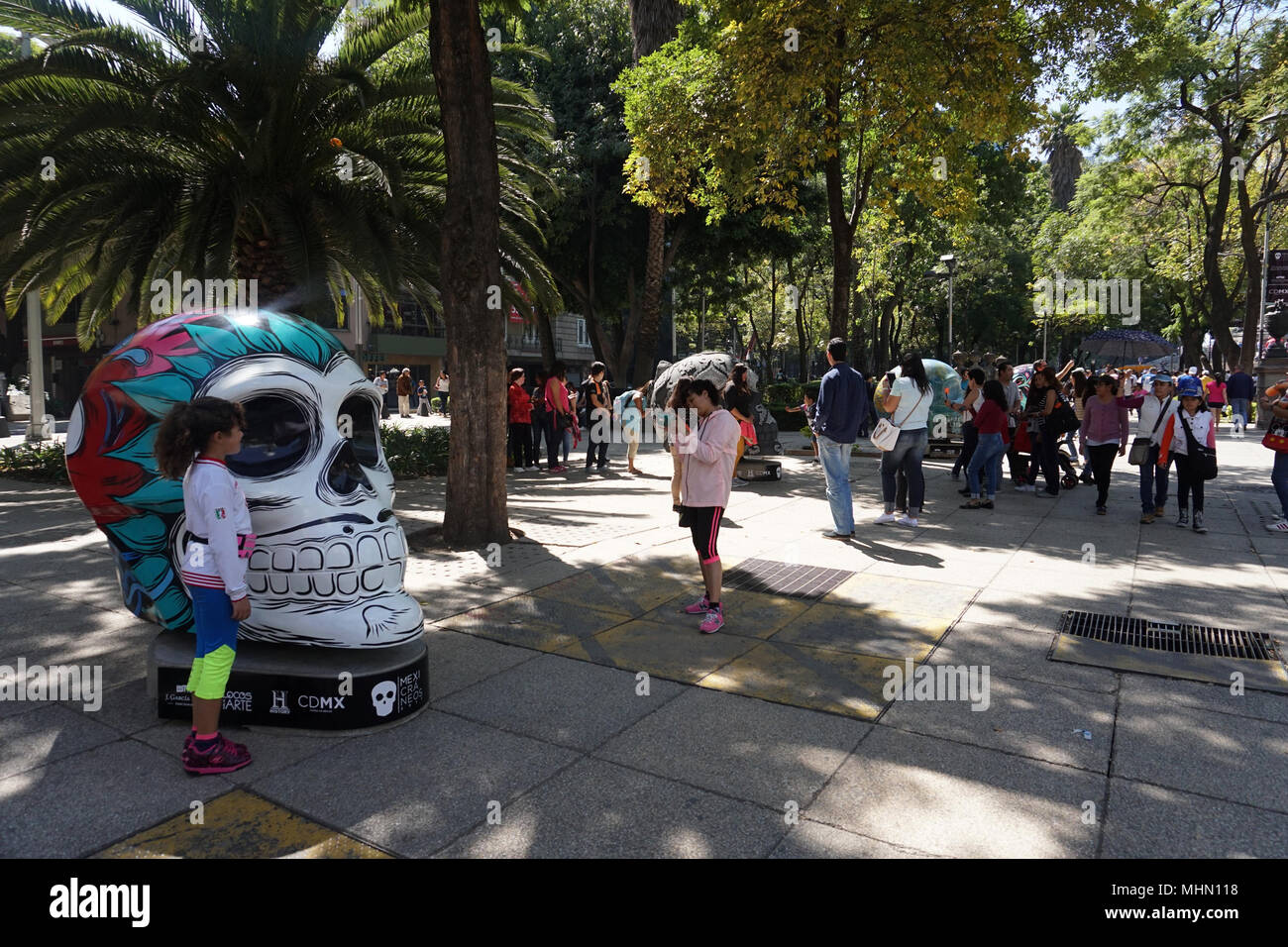 Città del Messico, Messico - 5 novembre 2017 - Il Giorno dei Morti spagnolo Dia de Muertos è un multy Day holiday celebrata in tutto in Messico e Regno St Foto Stock