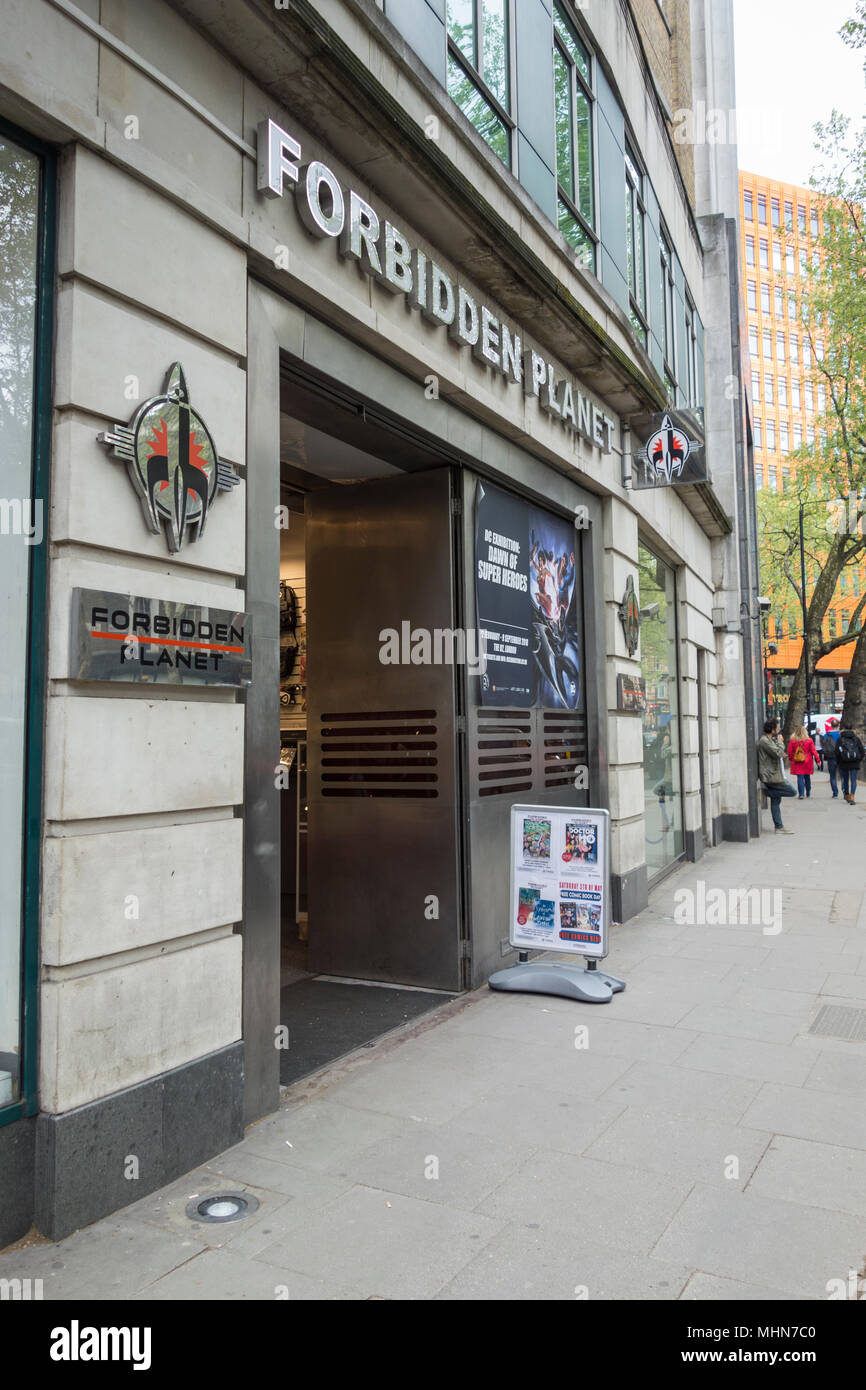 Pianeta Proibito store su Shaftesbury Avenue, Londra, WC2, Regno Unito Foto Stock