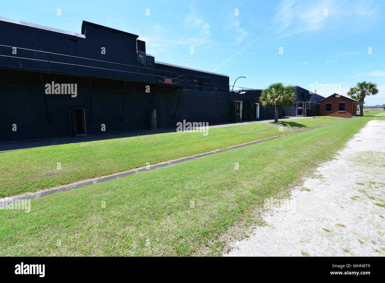 Fort Moultrie una fortezza americano che è stato utilizzato dal 1776 al 1947. Foto Stock