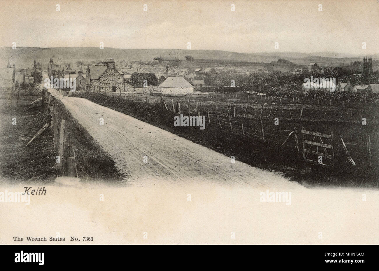 Banffshire, Scozia - Keith data: 1909 Foto Stock
