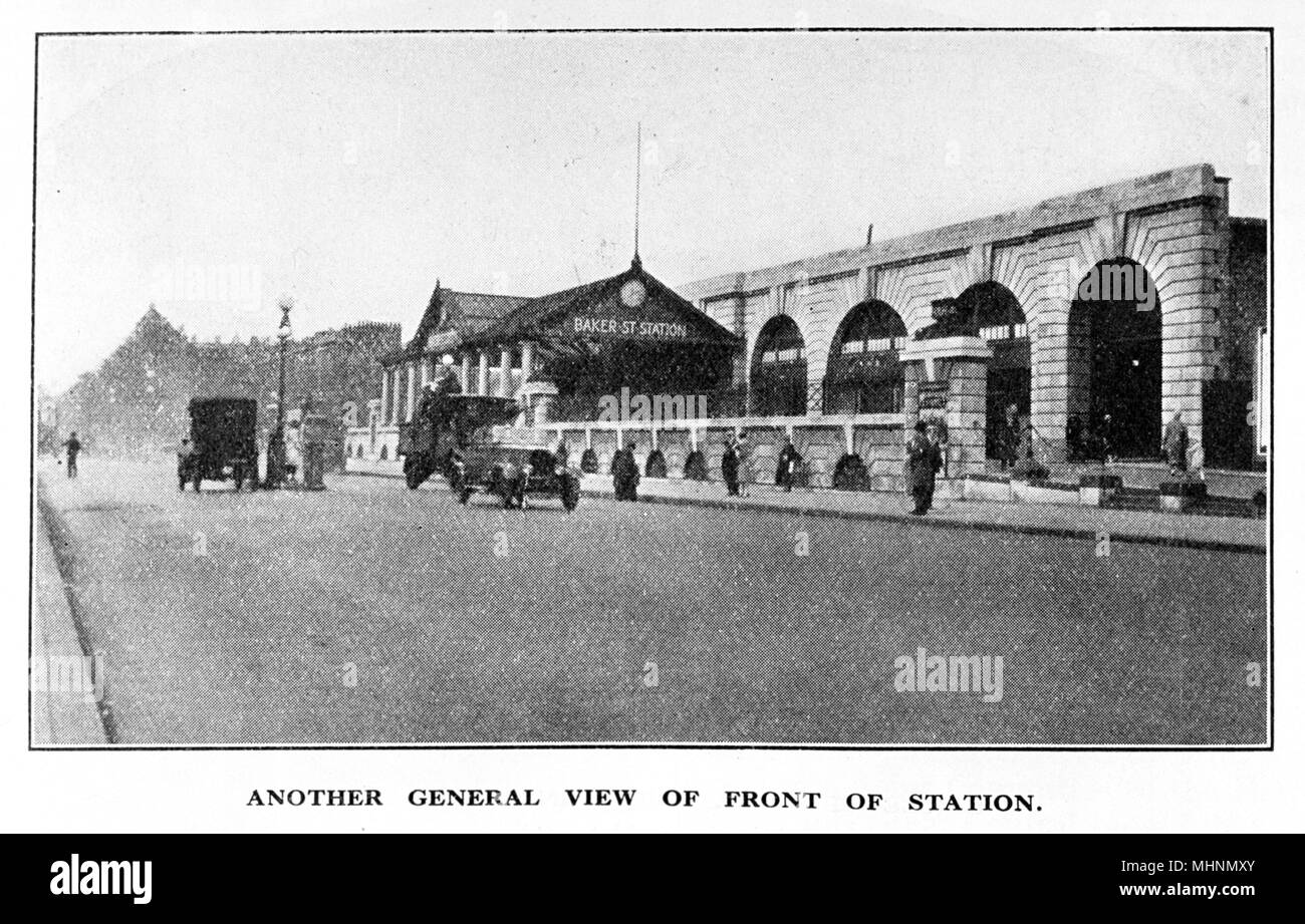 Stazione di Baker Street, Marylebone Road, Londra Foto Stock