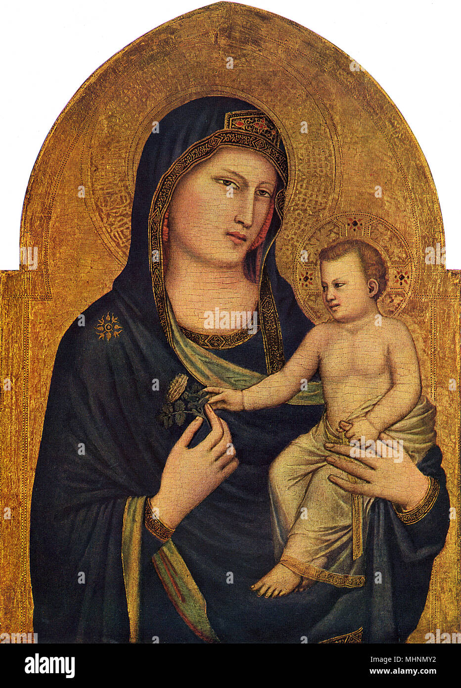 Madonna con Bambino di Giotto Foto Stock