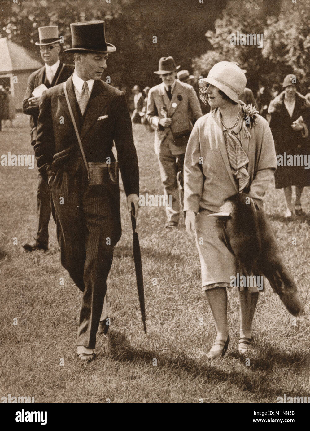 Duca e Duchessa di York - Oaks, Epsom Racecourse Foto Stock