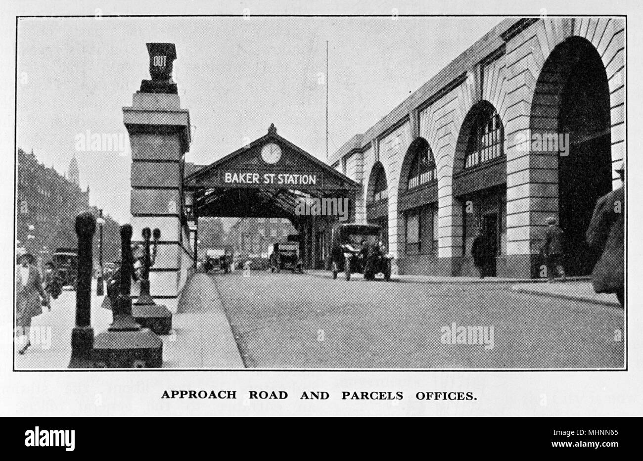 Stazione di Baker Street, Marylebone Road, Londra Foto Stock