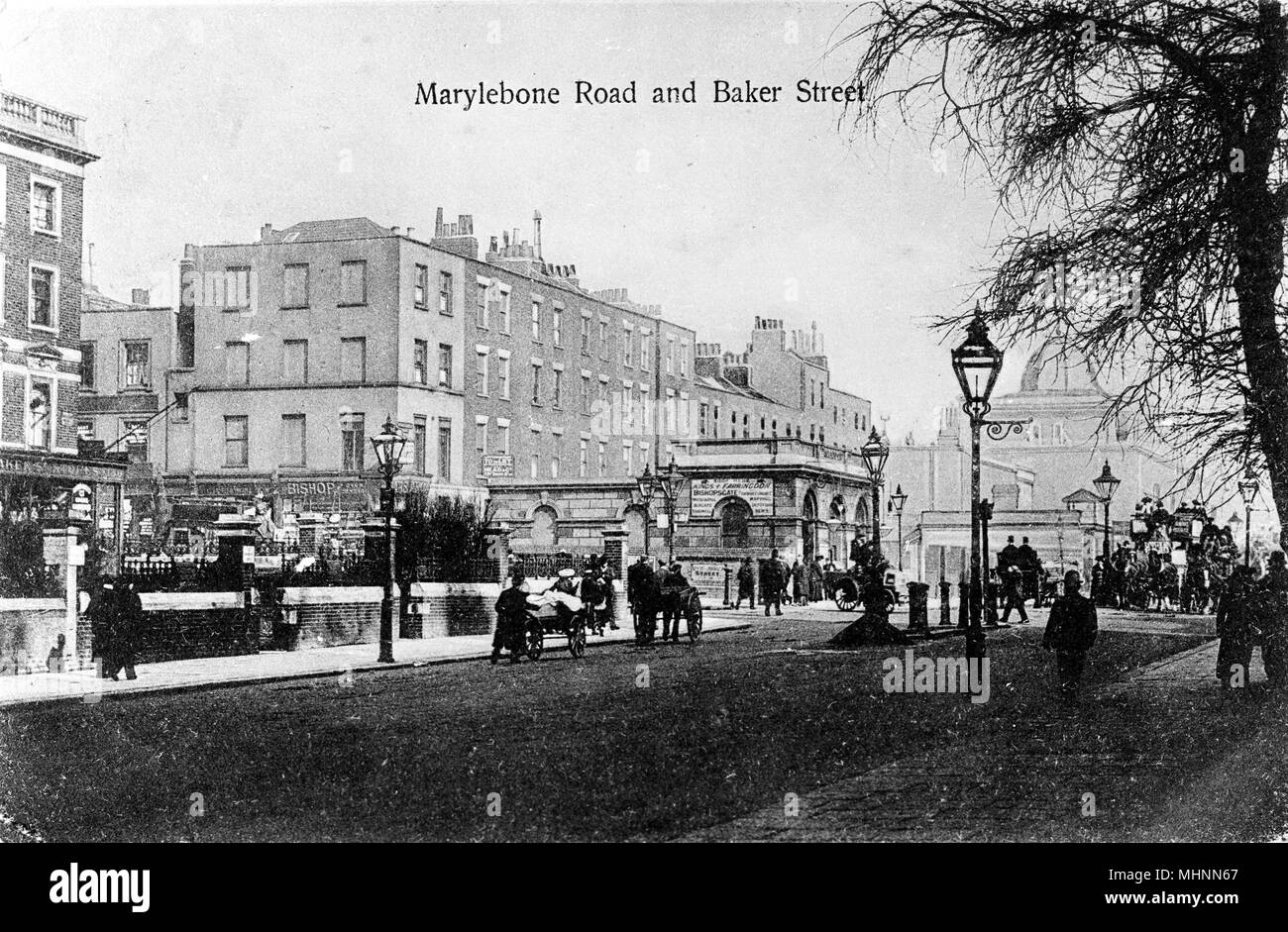Marylebone Road e Baker Street, Marylebone, Londra Foto Stock