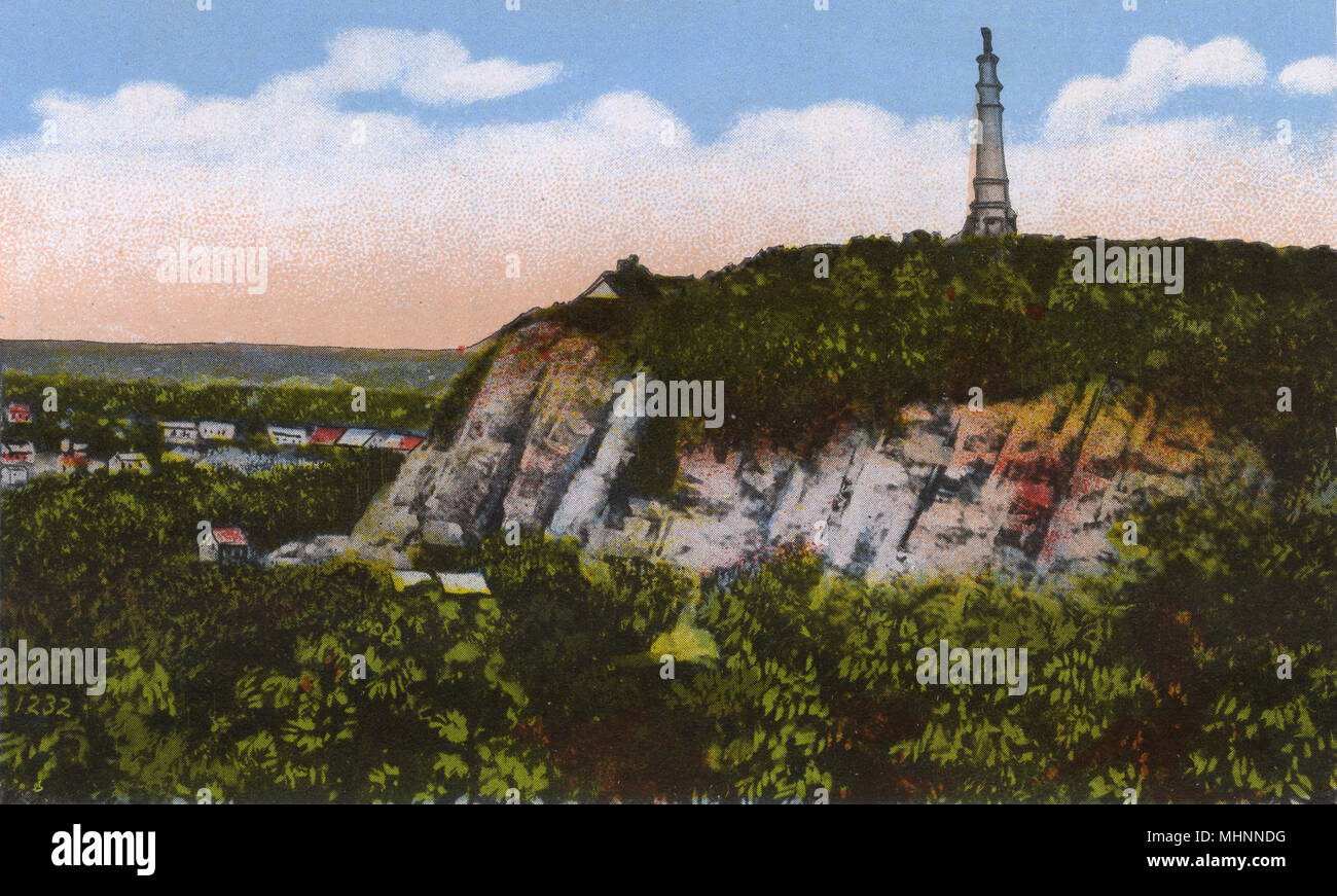 New Haven, Connecticut, USA - East Rock da Indian Head Foto Stock