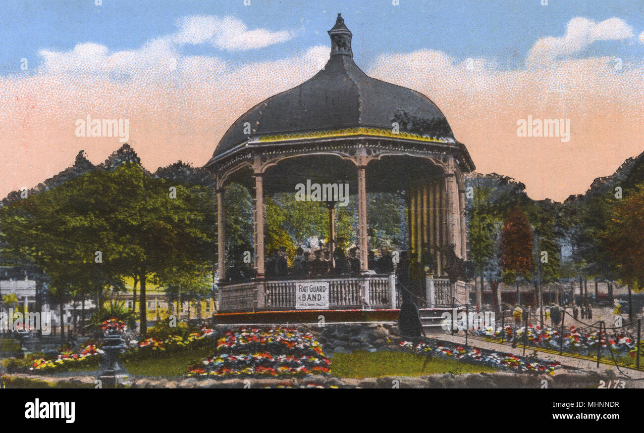 New Haven, Connecticut, USA - Bandstand, Savin Rock Park Foto Stock