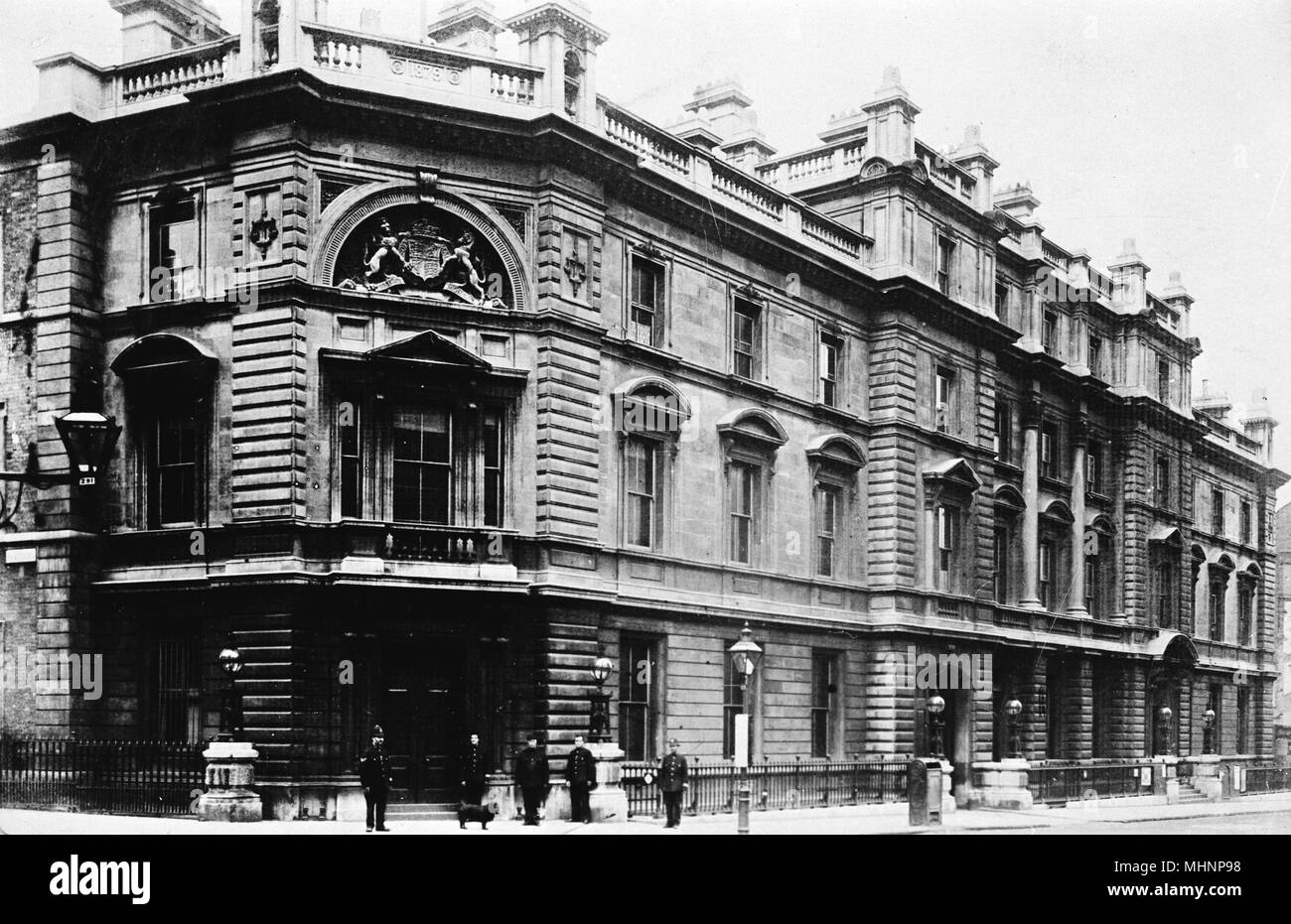 Bow Street Stazione di polizia e di magistrati corte, Covent Garden di Londra. Data: circa 1910 Foto Stock