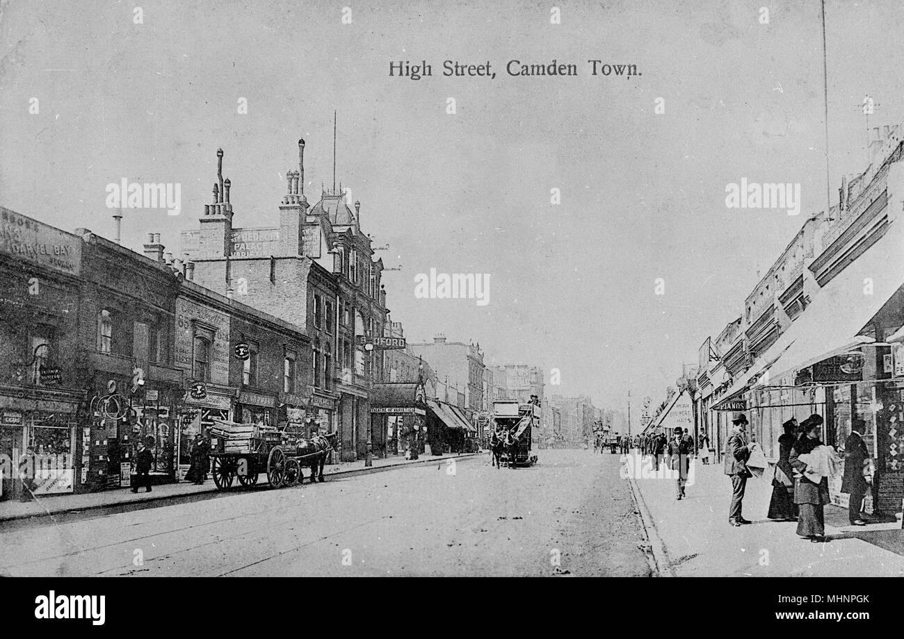 High Street, Camden Town, NW Londra Foto Stock