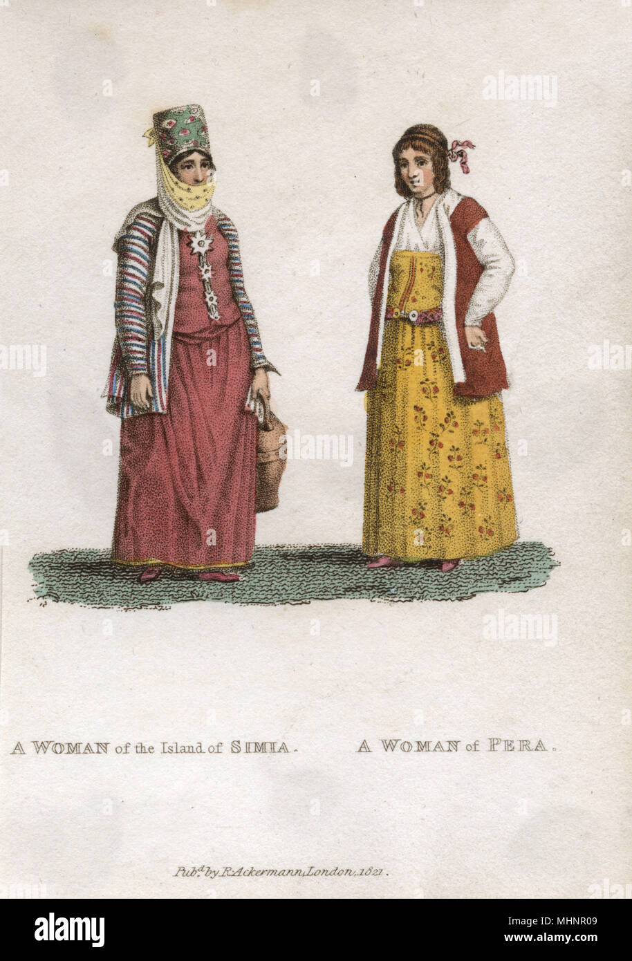 Donna di Simia e donna di Pera (Istanbul) Foto Stock