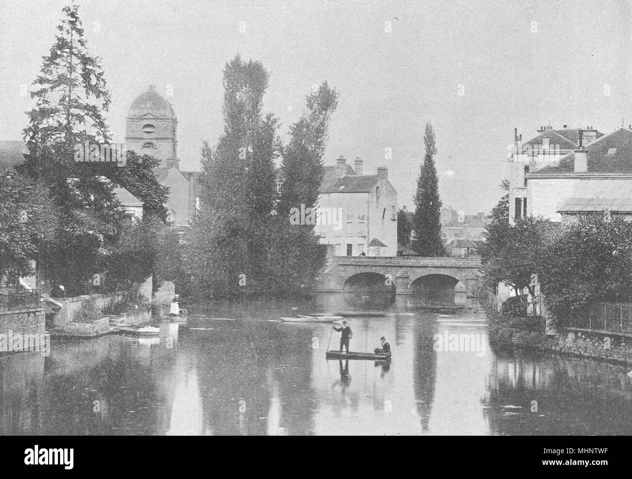 ORNE. St- Cenery. de Sarthe 1895 antica vintage delle immagini di stampa Foto Stock