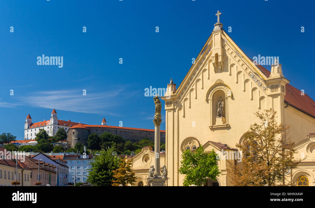 Chiesa dei Cappuccini a Bratislava - Slovacchia Foto Stock