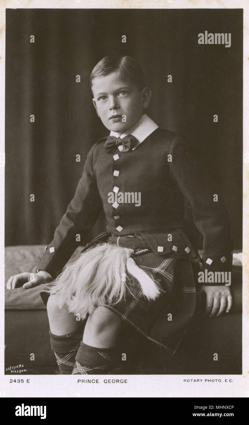 Principe Giorgio di Galles, successivamente Duca di Kent Foto Stock
