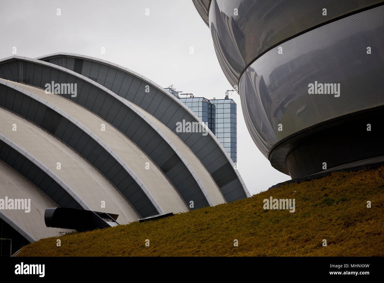 Glasgow in Scozia, SEC Center e il SSE Idro Foto Stock