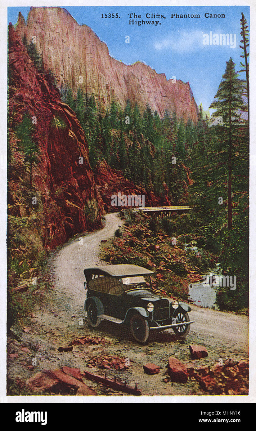 The Cliffs, Phantom Canyon Highway, Colorado, Stati Uniti Foto Stock