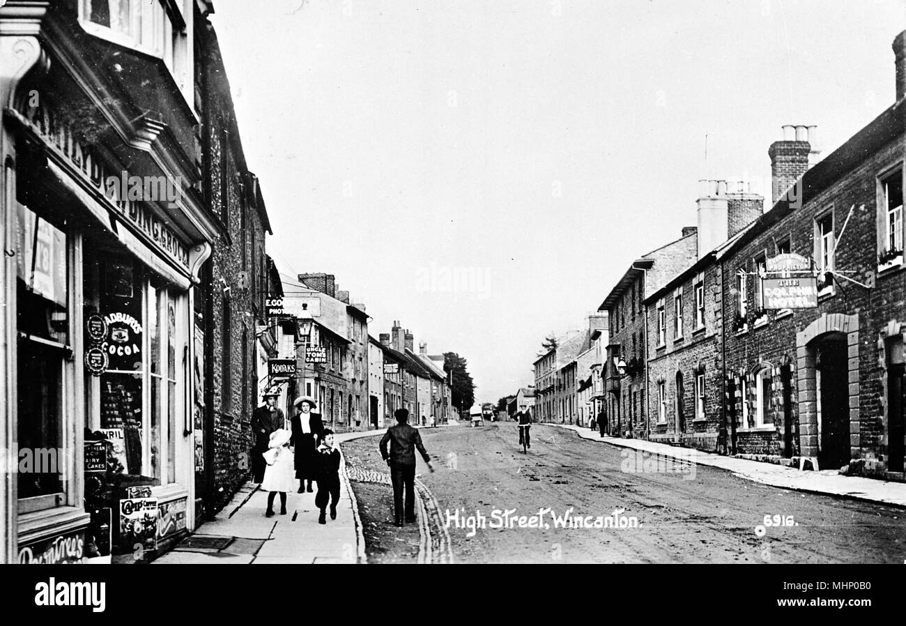 High Street, Wincanton, Somerset Foto Stock