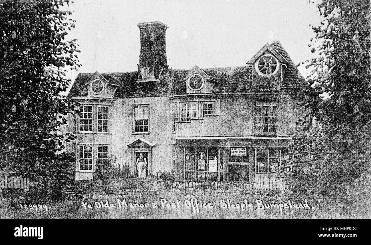 Old Manor e Ufficio postale, Steeple Bumpstead, Essex Foto Stock