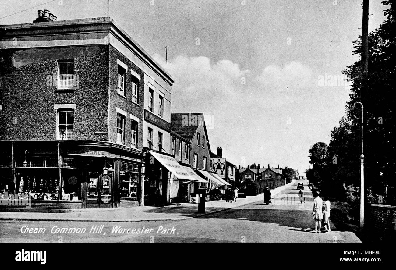 Cheam Common Hill, Worcester Park, SW London (Surrey) Foto Stock