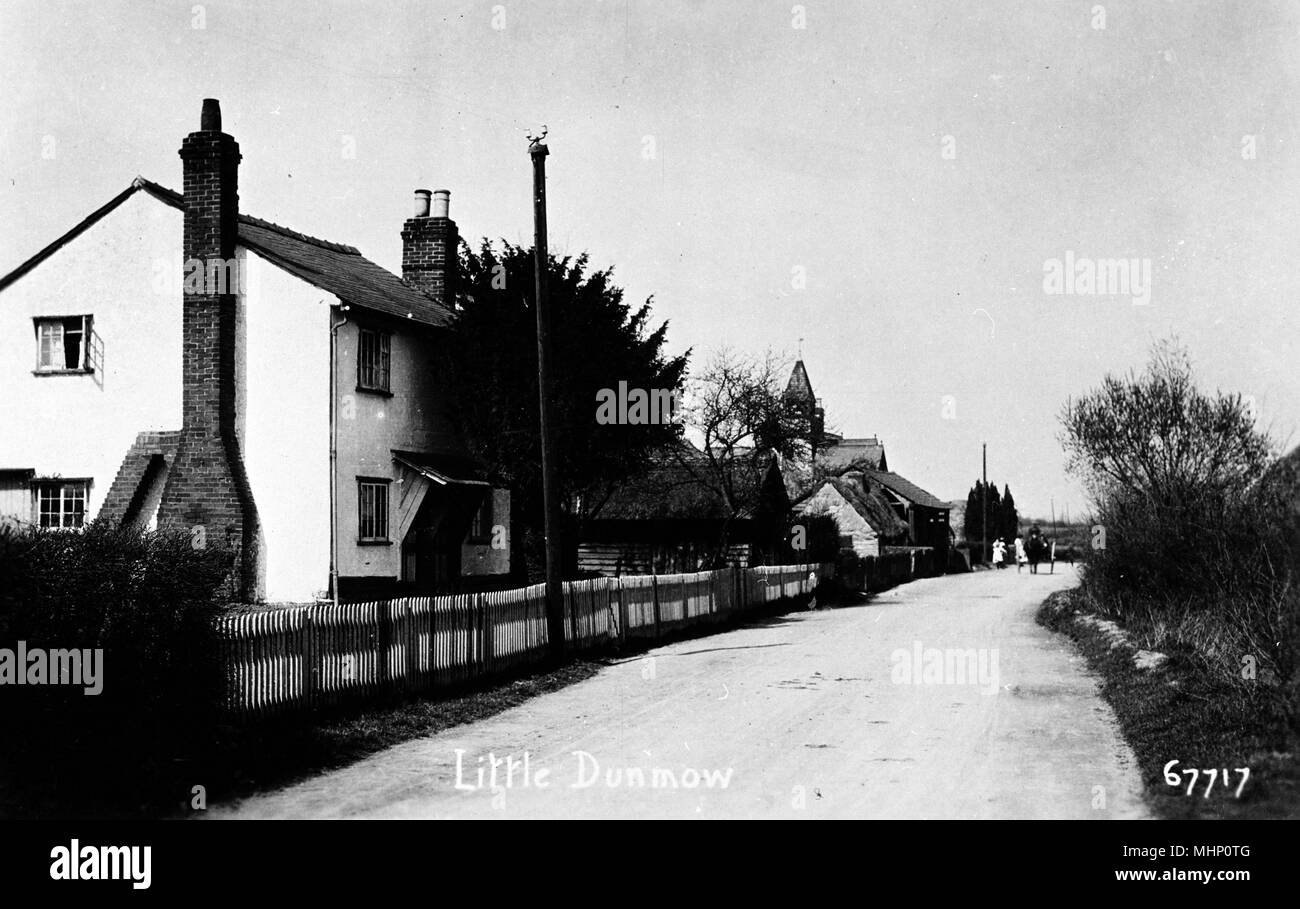 Scena a Little Dunmow, Essex Foto Stock