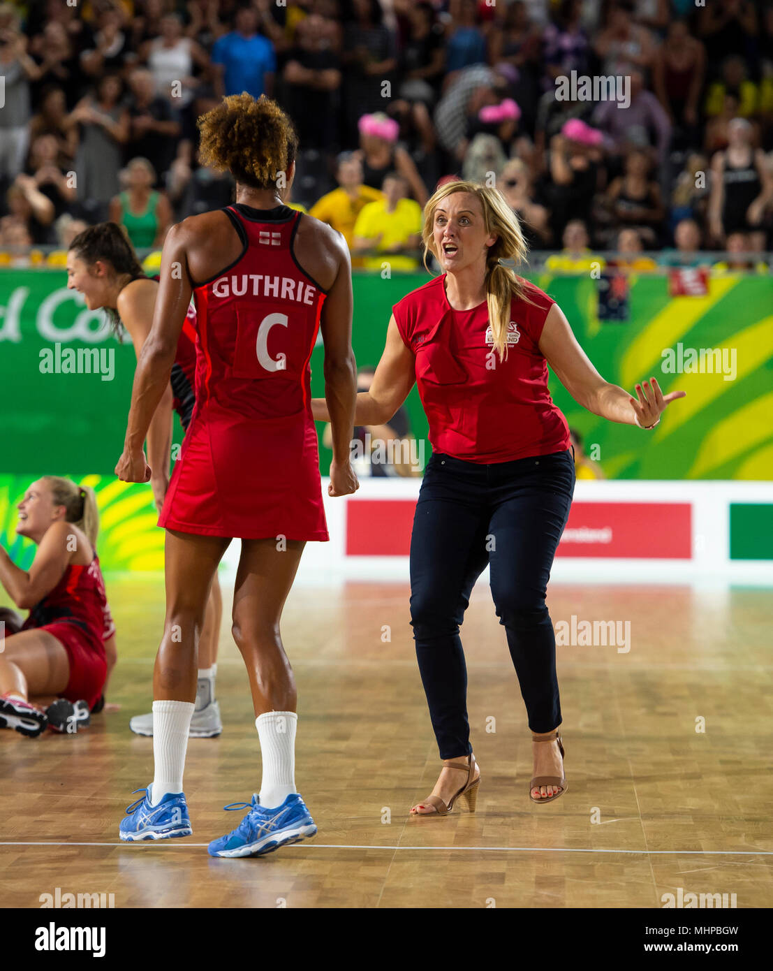 Australia v England Netball Medaglia d'Oro Giochi Match-Commonwealth 2018 Foto Stock