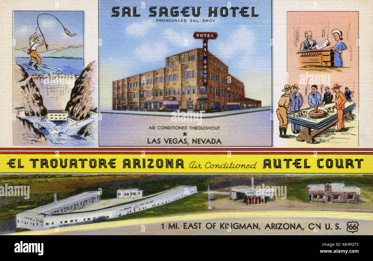 Salis Sagev Hotel, Las Vegas, Nevada, Stati Uniti Foto Stock